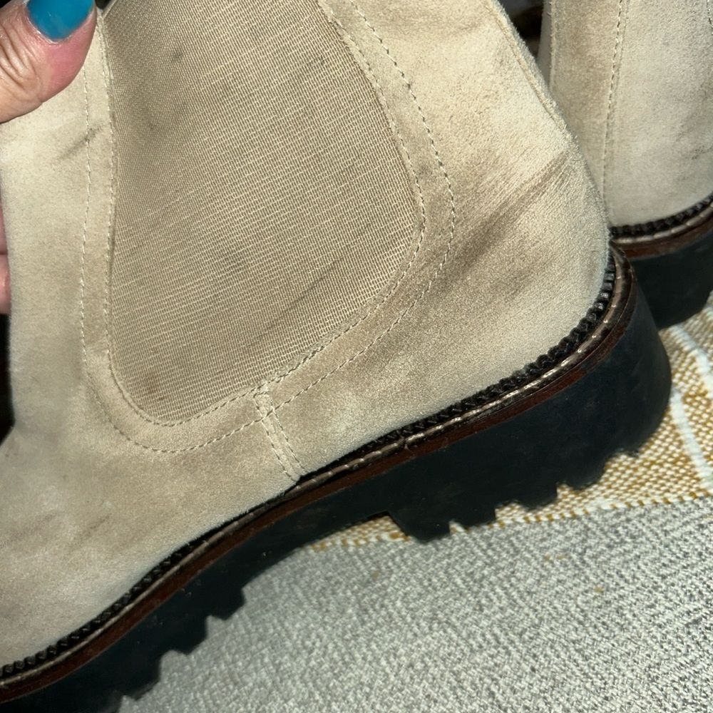 Caslon Light Tan Suede Ankle Boots - Picture 9 of 9